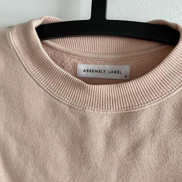ASSEMBLY LABEL FLEECE SWEATSHIRT in Rosewater - Picture 3 of 4